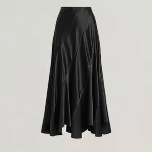 NWT! Polo Ralph Lauren Satin Paneled Skirt. Size 0